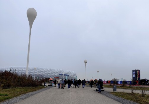 Arena im Dunst